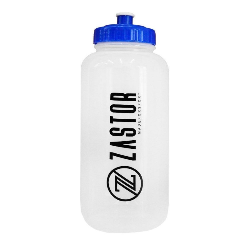 Pack 8 Botellas 1000 ml con Portabotellas Plegable Azul