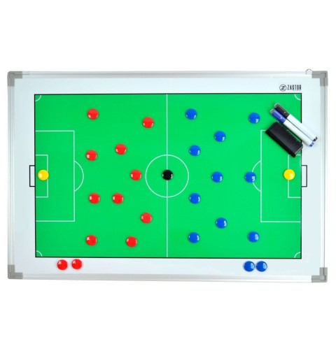 Pizarra Tácticas Magnética Zastor TEAM LUX Fútbol 60x90cm