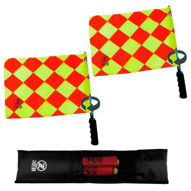 Set 2 Banderines Linier Giratorios Zastor Premier-R con Funda