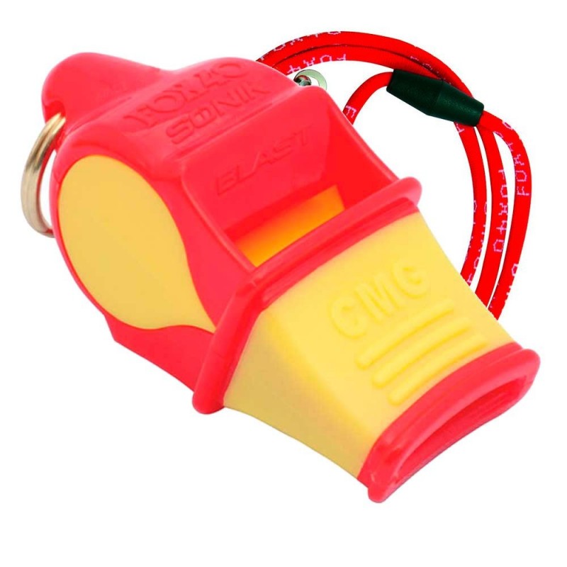 Silbato Fox 40 Sonik Blast CMG Rojo/Amarillo