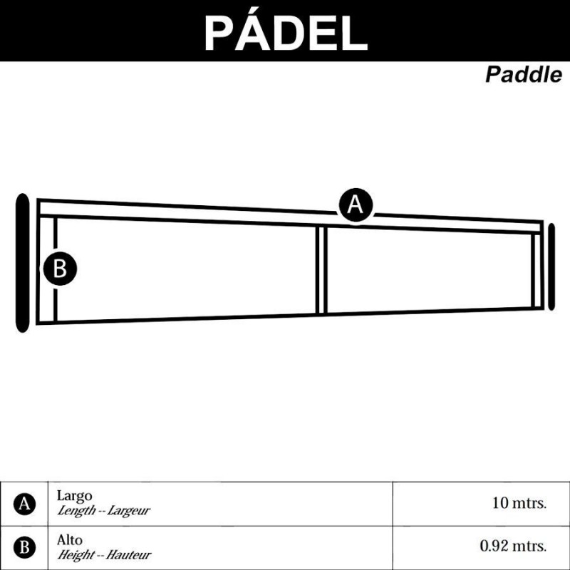 Red Pádel Malla Doble