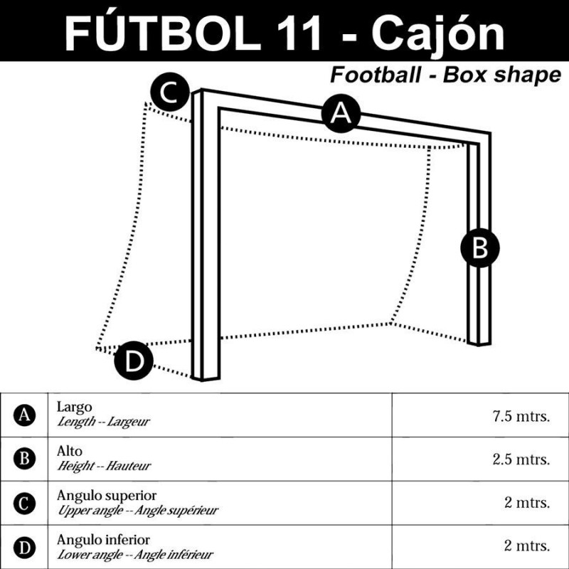 Juego Redes Porterías Fútbol 11 Champion Cajón