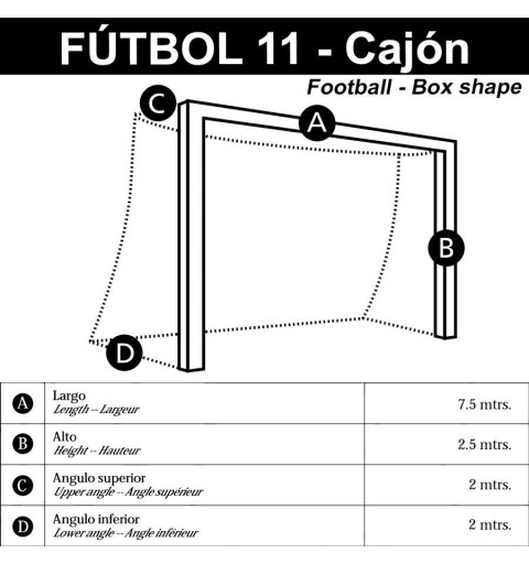 Juego Redes Porterías Fútbol 11 Champion Cajón