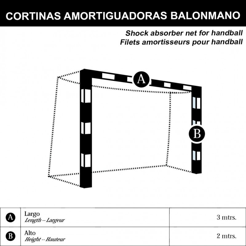 Juego Cortinas Porterías Fútbol Sala - Balonmano PRO