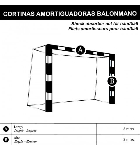 Juego Cortinas Porterías Fútbol Sala - Balonmano PRO