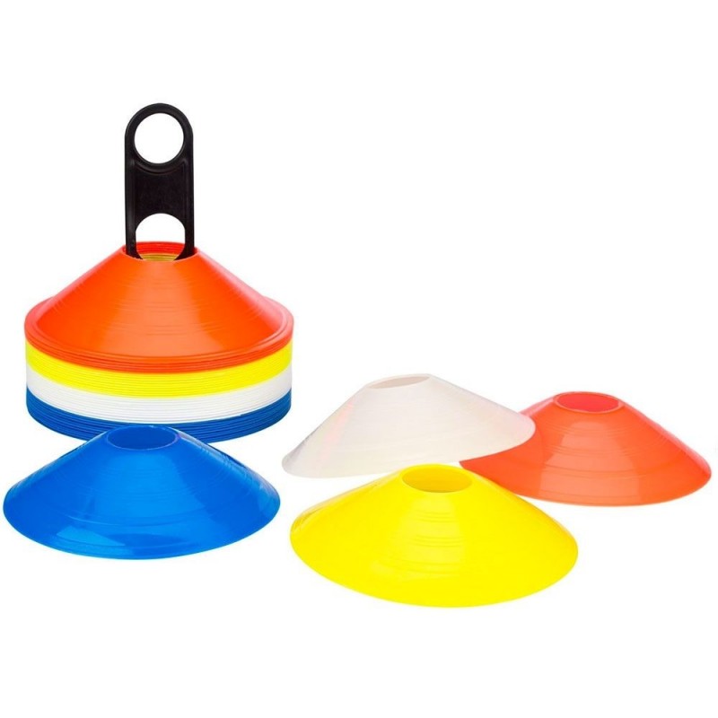 Set 40 Conos Entrenamiento Flexibles Zastor AG-404 4 Colores