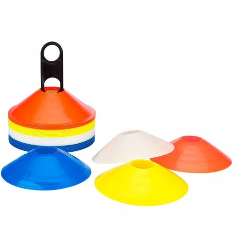 Set 40 Conos Entrenamiento Flexibles Zastor AG-404 4 Colores