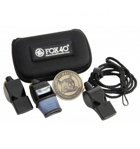 Pack 3 Silbatos Fox 40 Con Estuche y Moneda