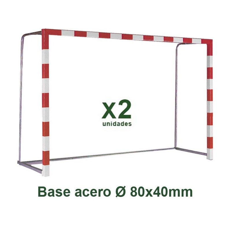 Juego Porterías Trasladables Base 80x40 Fútbol-Sala / Balonmano