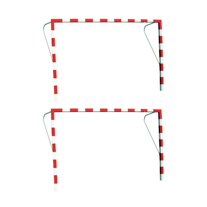 Juego Porterías Fijas Fútbol-Sala / Balonmano - Aluminio