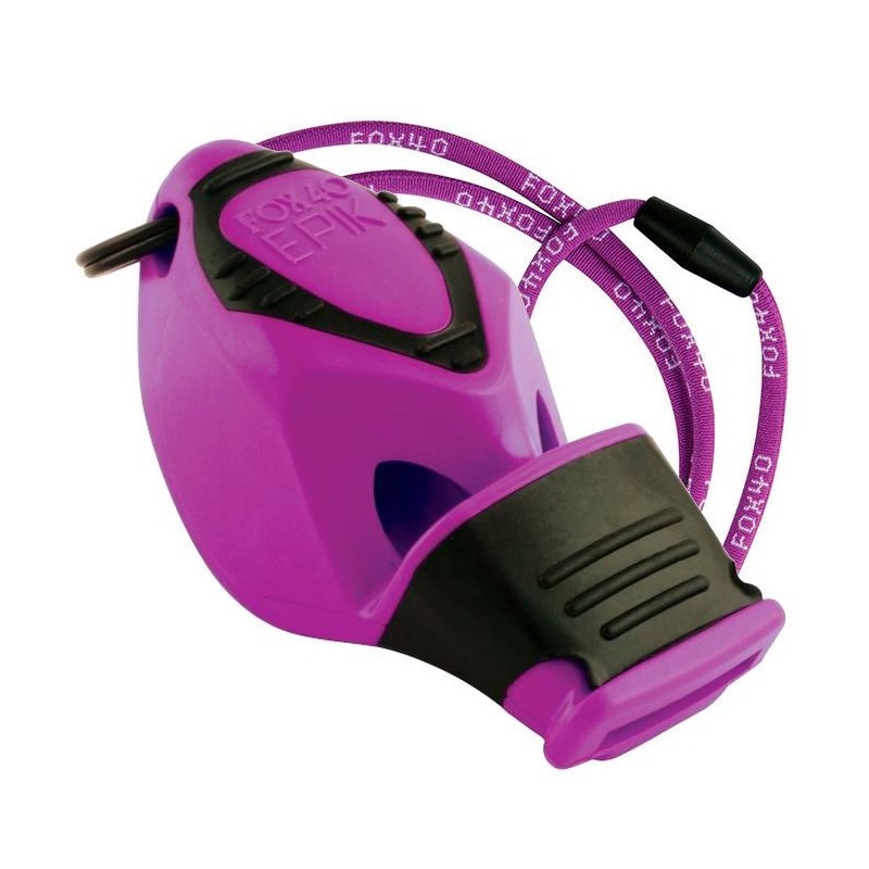 Silbato Fox 40 Epik CMG Violeta con Cordón