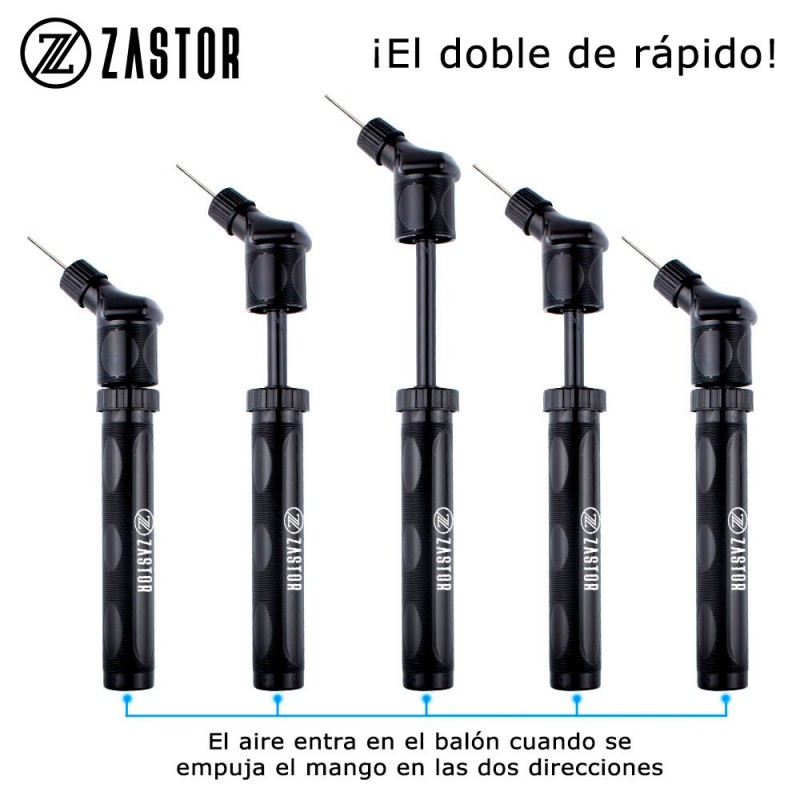 Hinchardor Balones Compacto de Doble Acción Zastor FLUX