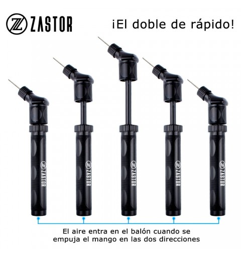 Hinchardor Balones Compacto de Doble Acción Zastor FLUX