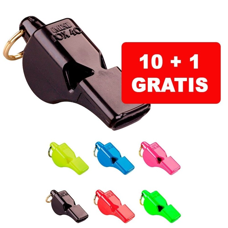 Set 10+1 Gratis - Silbato Fox 40 Mini