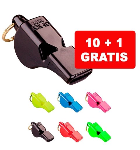 Set 10+1 Gratis - Silbato Fox 40 Mini