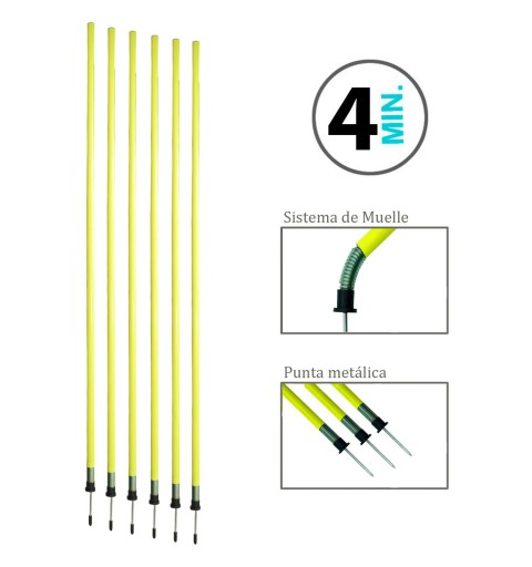 Pica Slalom Punta de Acero y Muelle Zastor SPOL 160 cm