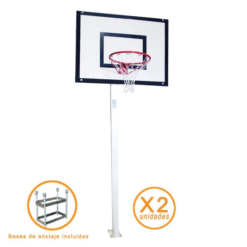 Juego Canastas Minibasket Fijas DeLuxe