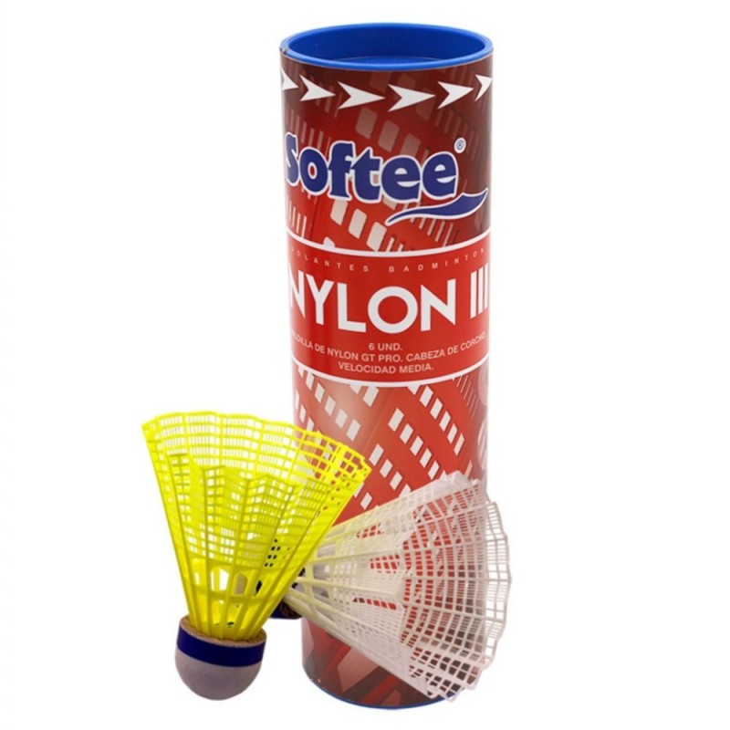 Set 6 Volantes Bádminton Nylon III