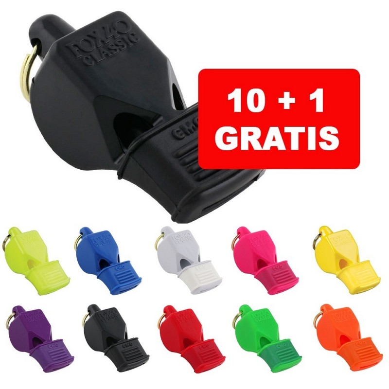 Set 10+1 Gratis - Silbato Fox 40 Classic CMG