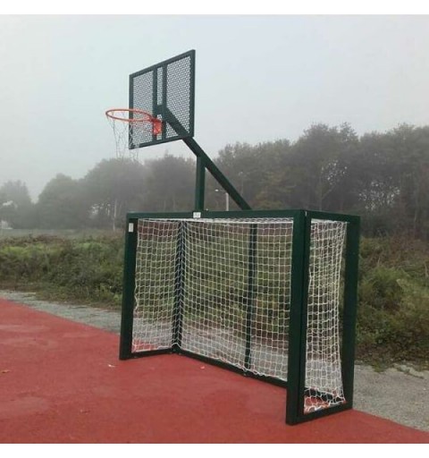 Juego Porterías Fútbol-Sala / Balonmano con Canasta Basket