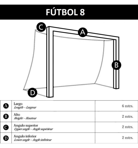 Juego Redes Porterías Fútbol 8 PRO