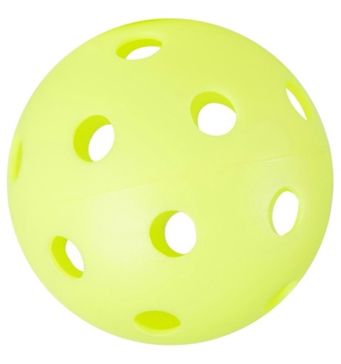 pelota de floorball amarilla