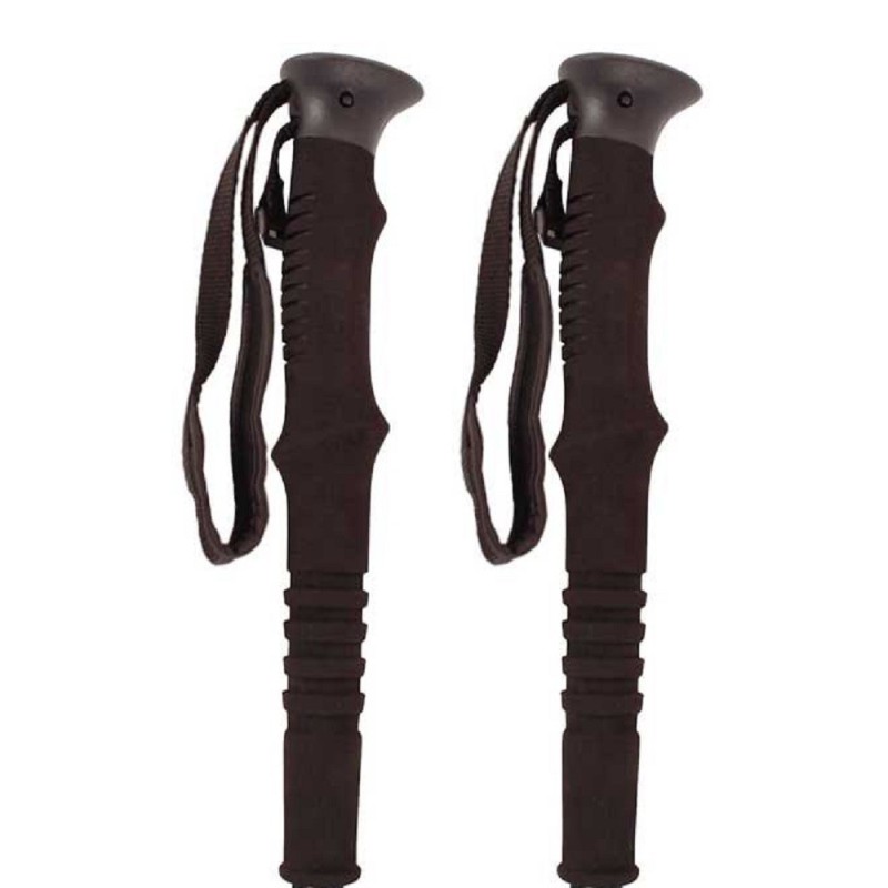 Set 2 Bastones Trekking Joluvi Overgrip Negro