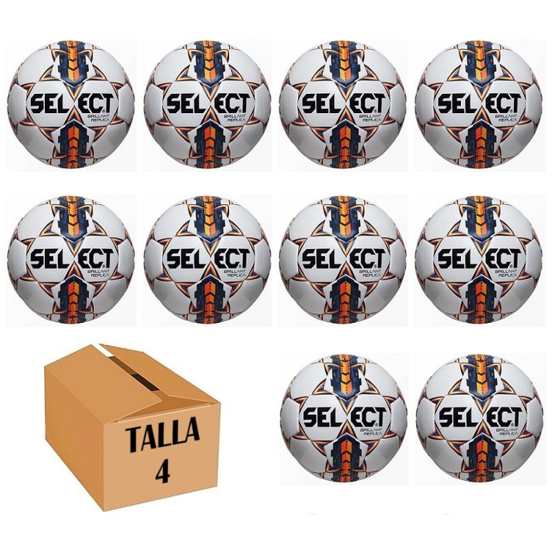 Pack 10 Balones Fútbol Select Brillant Replica T-4