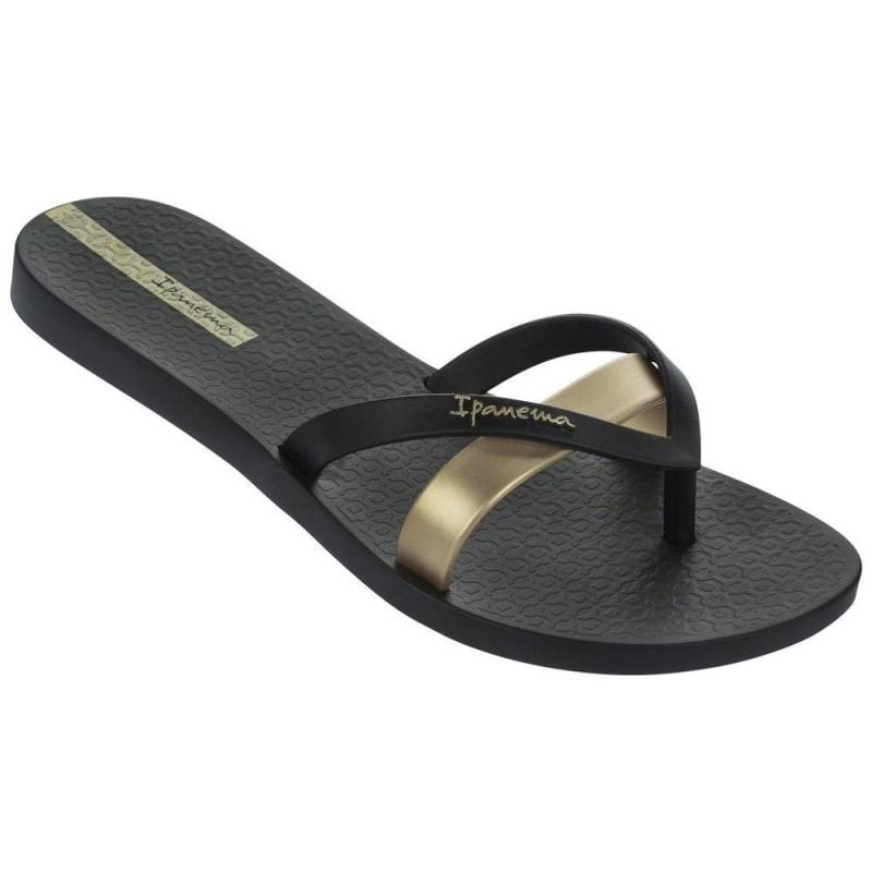 Ipanema Kirei Fem Negro/Dorado