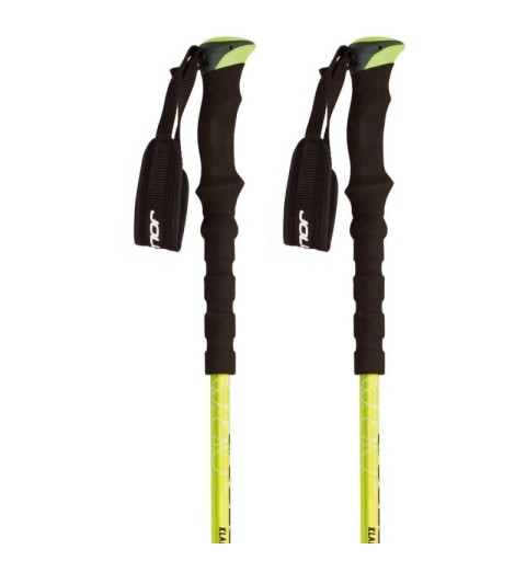 Juego Bastones Trekking Joluvi Klamp Pro 3 Verde Flúor