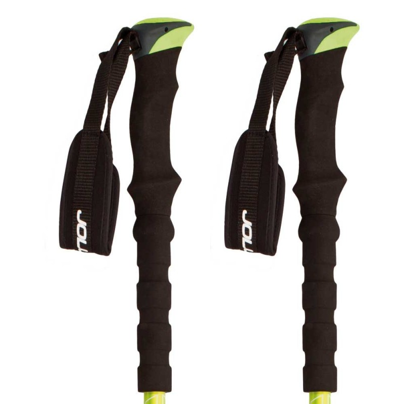 Juego Bastones Trekking Joluvi Klamp Pro 3 Verde Flúor