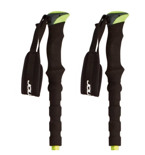 Juego Bastones Trekking Joluvi Klamp Pro 3 Verde Flúor