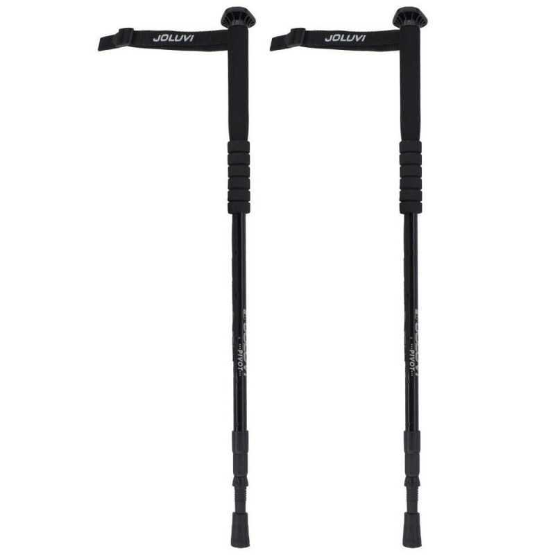 Juego Bastones Trekking Joluvi Pivot Negro