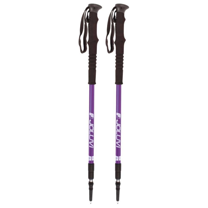 Juego Bastones Trekking Joluvi Overgrip Woman Malva/Gris