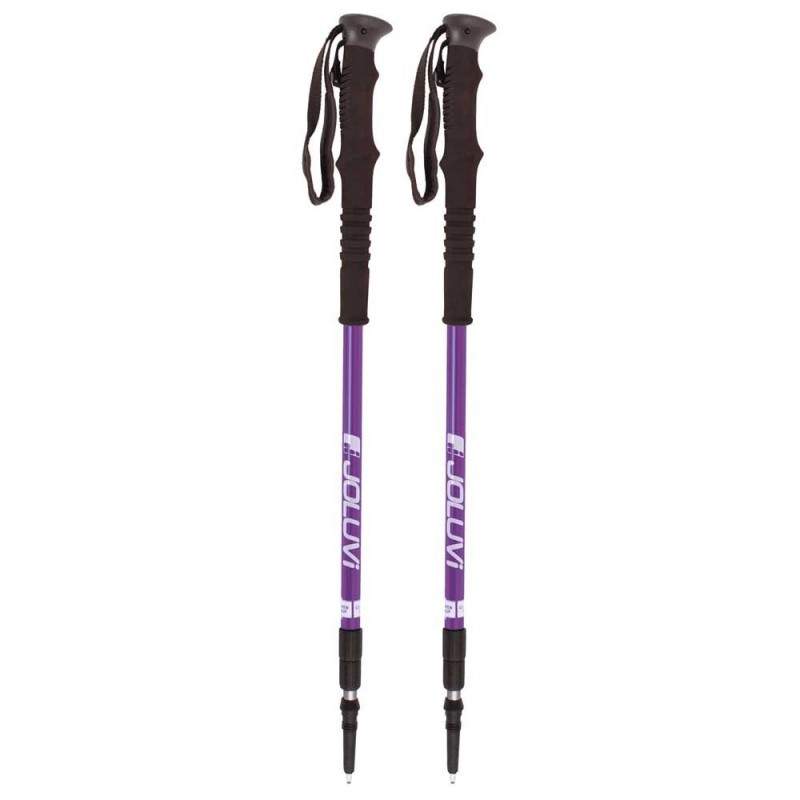 Juego Bastones Trekking Joluvi Overgrip Woman Malva/Gris