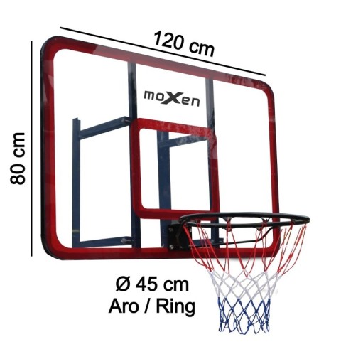 Set Tablero Baloncesto Moxen Hook