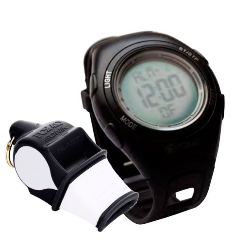 Pack Silbato Fox 40 Sonik Blast y Reloj - Black Edition