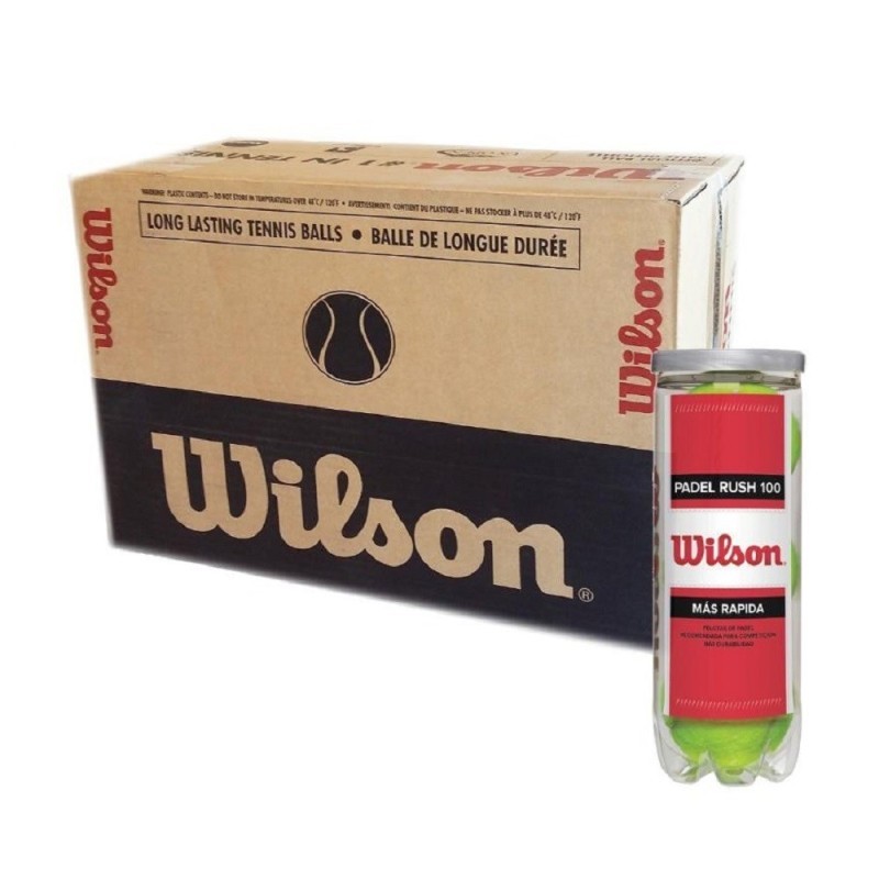 Cajón 72 Pelotas Pádel Wilson Rush 100