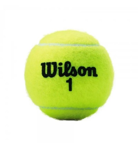 entrena o juega con este bote de 4 pelotas de tenis de la marca wilson