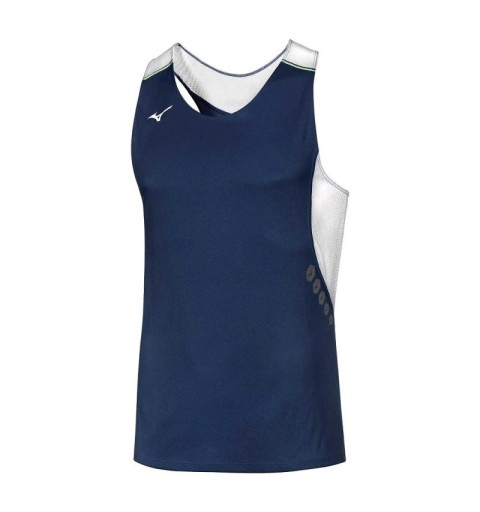 camiseta royal sin mangas de mizuno para atletas