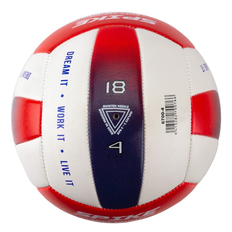 Balón Voleibol Zastor Spike 4V1500 Rojo/Azul T-4