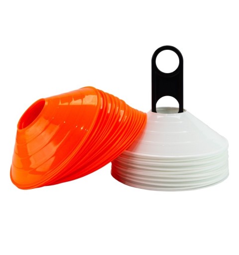 Set 40 Conos Zastor AG-404 Blanco/Naranja