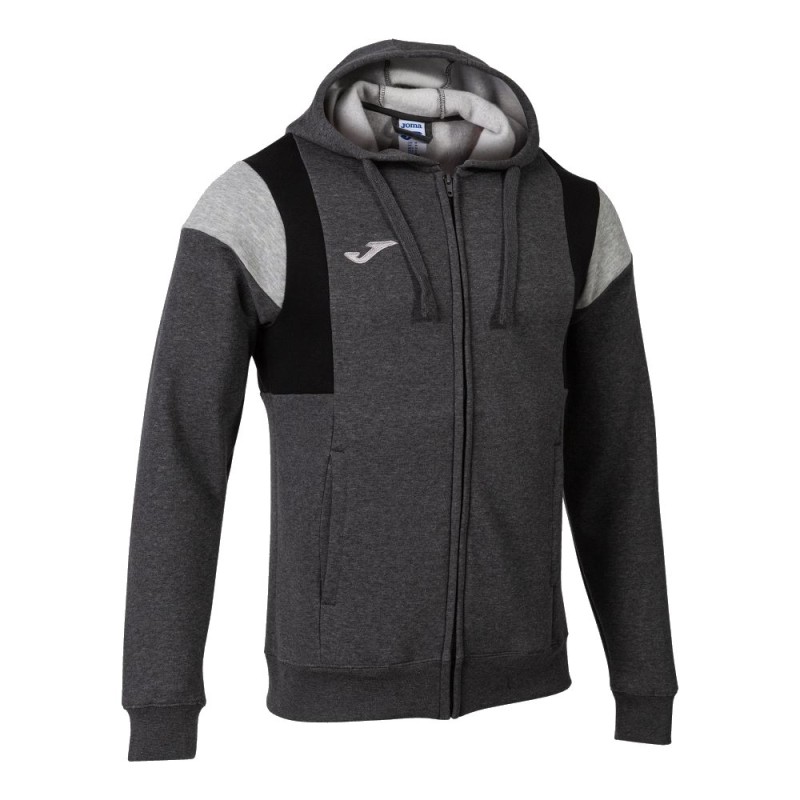 chaqueta gris joma con capucha para el frio