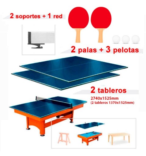 Set Tableros Ping Pong Max