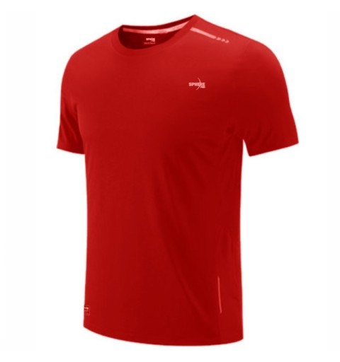 camiseta sphere pro rojo para correr de manera comoda