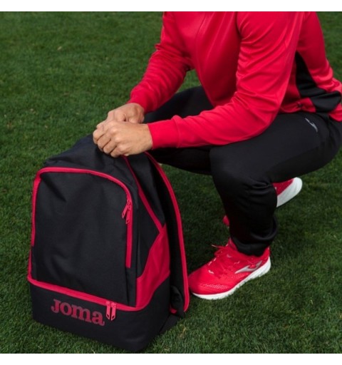 Mochila Joma Estadio III Negro Rojo