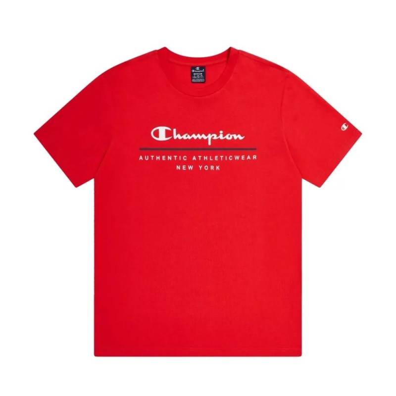 camiseta roja de champion muy comoda