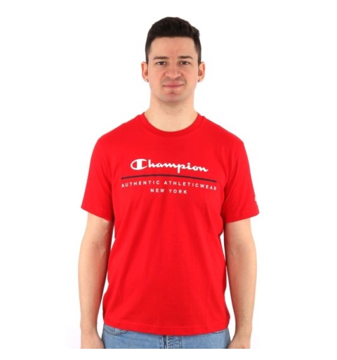 camiseta champion de color rojo para tu dia a dia