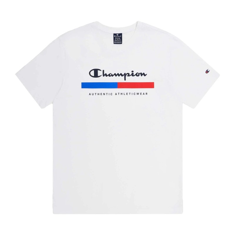 camiseta champion de color blanco para tu rutina diaria