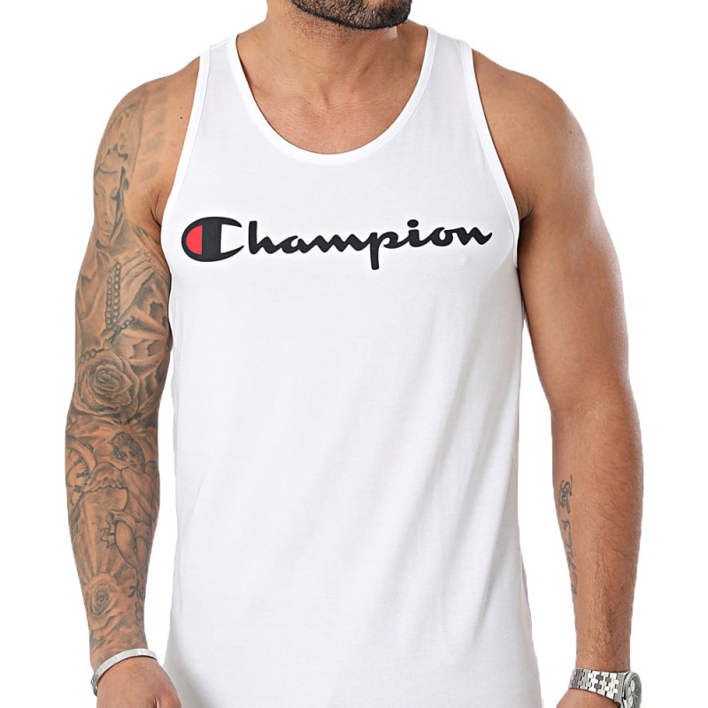 camiseta champion blanca de tirantes